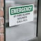 Signmission If Fire Alarm Sounds Call 911 Emergency Sign, Vinyl Decal, 10in W x 7in L, 2PK OS-2PACK-EM-D-710-L-10393 - alternate 4